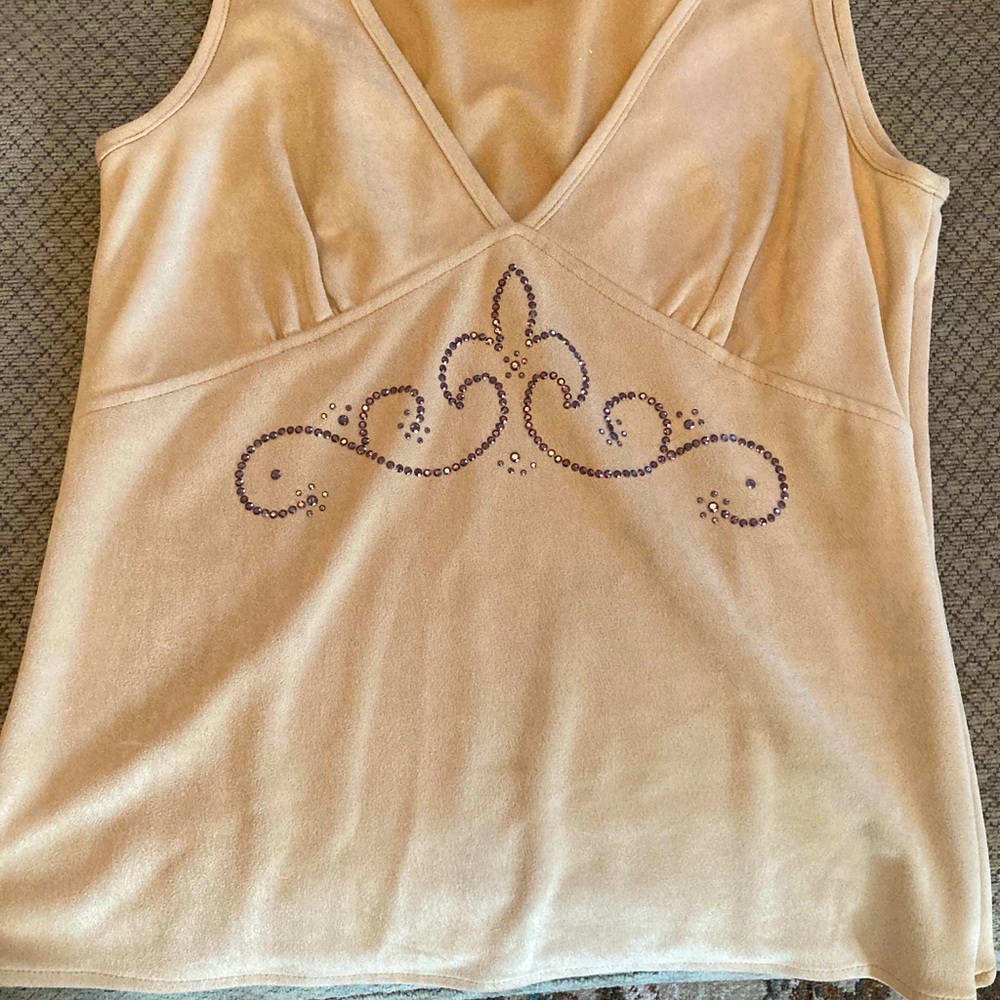 Med leather like top